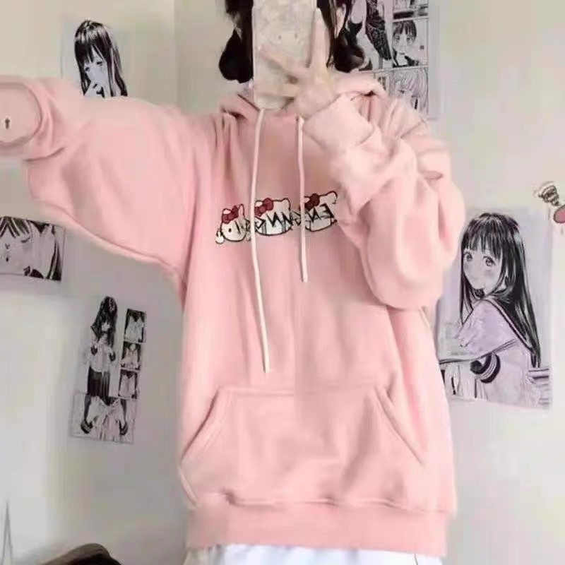 Áo khoác in hình 4 biểu cảm hello kitty so cute