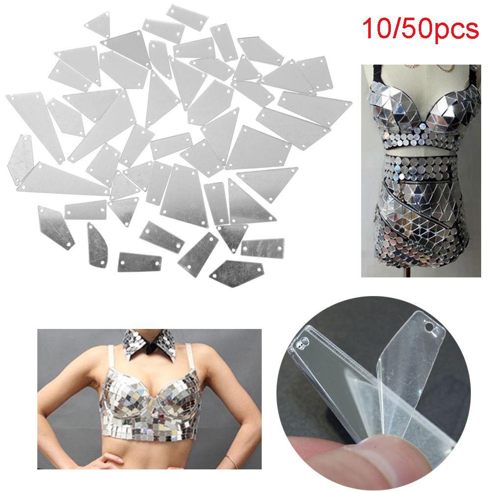 FAY Set 10 / 50 Phụ Kiện Trang Trí Áo Cưới Đính Đá Pha Lê Lấp Lánh Thời Trang