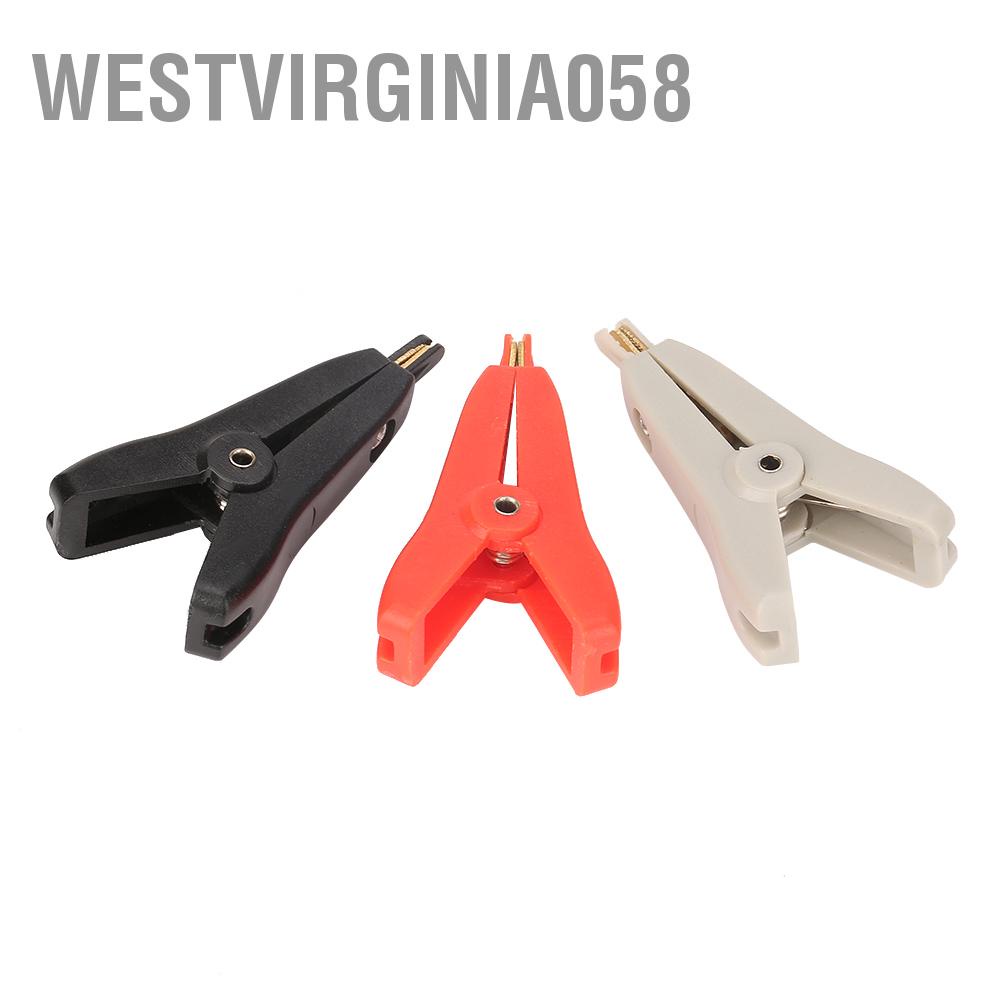 Có thể bán buôn 3 chiếc P2005 Kẹp cá sấu mạ vàng đồng LCR Kiểm tra Kelvin 10A Westvirginia058 Hàng giao ngay