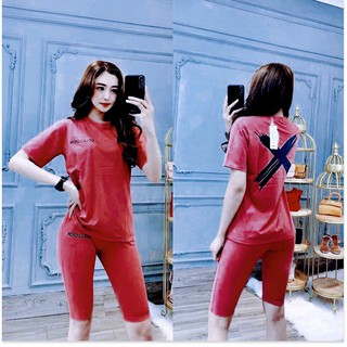 Set bộ lửng áo form rộng - thun cotton co giãn 4 chiều - nhiều màu / có size XXL HP
