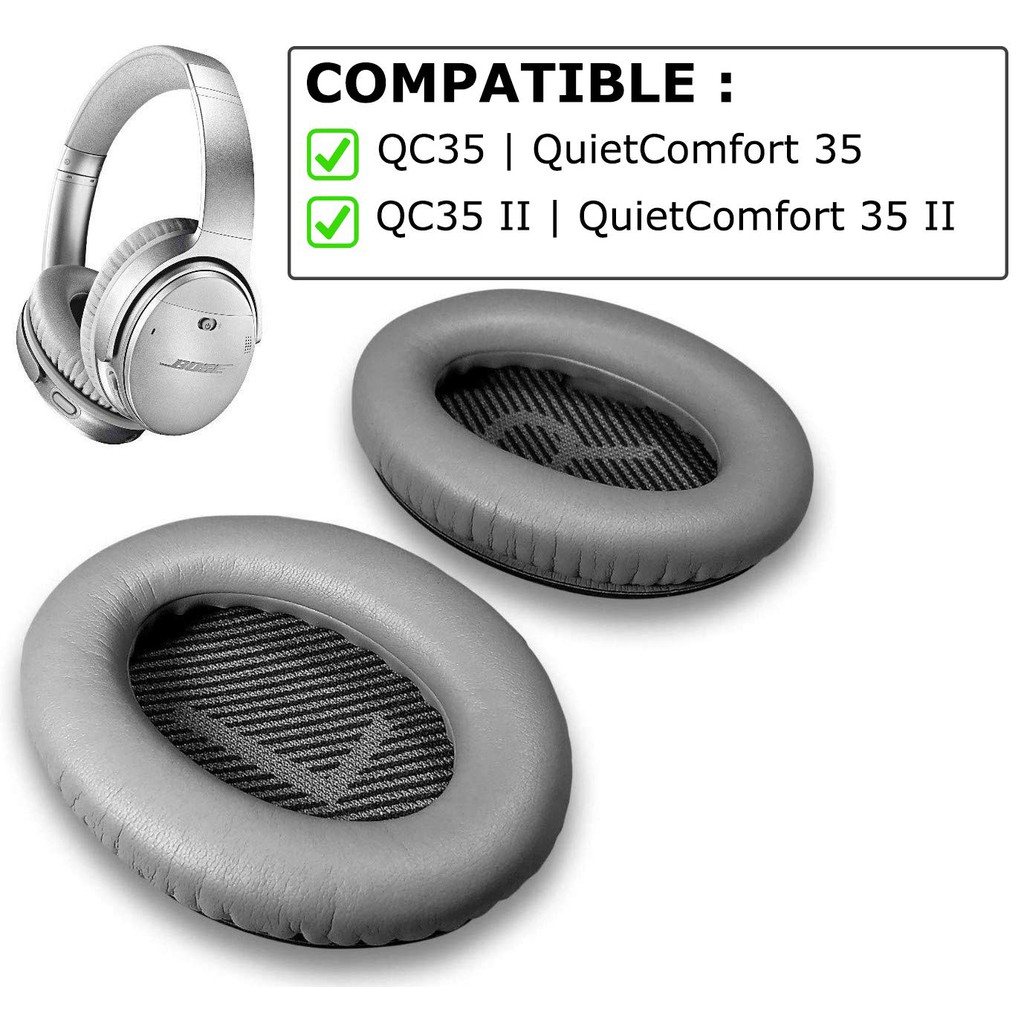 Miếng đệm tai nghe thay thế tiêu chuẩn cho tai nghe Bose Quiet Comfort 35 (QC35) và QuietComfort 25 (QC25)