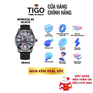 Đồng Hồ Nam Đeo Tay Chính Hãng MINI FOCUS MF0032G.05 Dây Vải Màu Đen Viền Thép Không Gỉ Đẹp - Có Quà Tặng