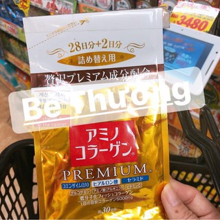 bột collagen amini collagen premium nội địa nhật gói 30 ngày màu vàng