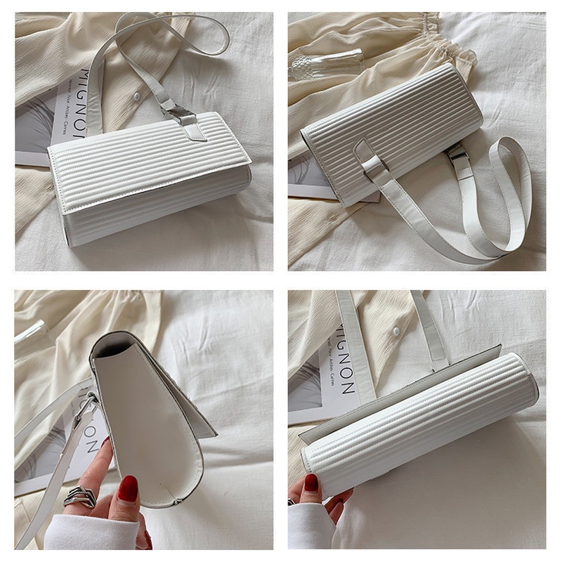 One Túi Đeo Vai Hình Vuông Màu Trơn Phong Cách Phương Tây Hàn Quốc 2022 Thời Trang Mùa Xuân