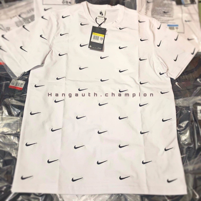 [ẢNH THẬT] Áo Thun Nike Swoosh 💙 FREESHIP 💙 Logo thêu - Tee Hot Trend - Áo Thun Nam Nữ Phong Cách Hàn Quốc