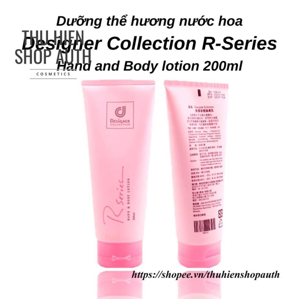 Dưỡng thể hương nước hoa Designer Collection R-Series Hand and Body lotion 200ml