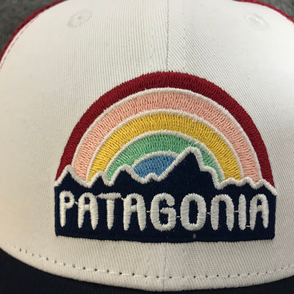 Patagonia Trucker Hat/Trad Cap Rainbow Bata Leisure Outdoor Sunscreen Truck Driver Baseball Cap