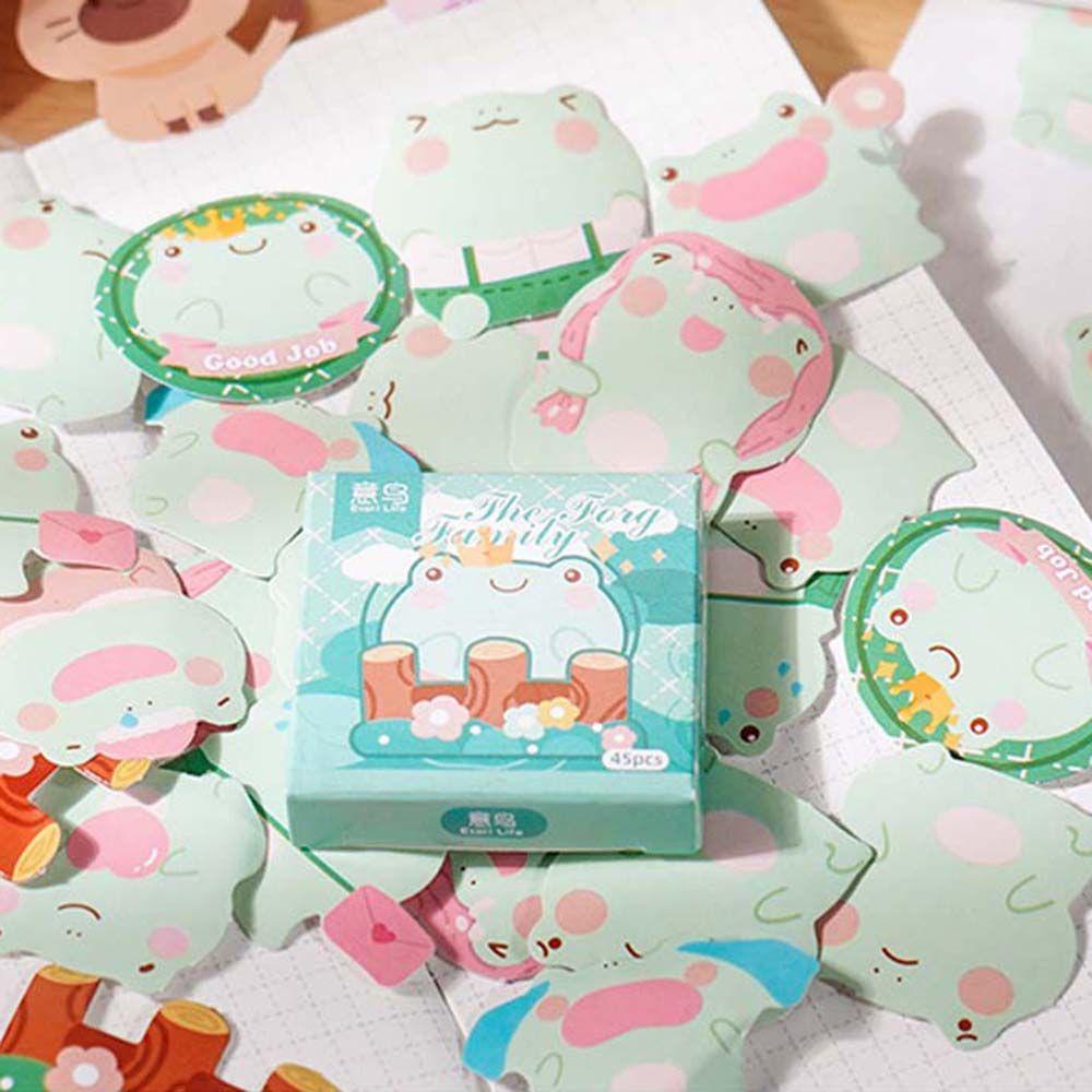PEWANY Gói 45 Miếng Dán Hình Gia Đình Động Vật Dễ Thương