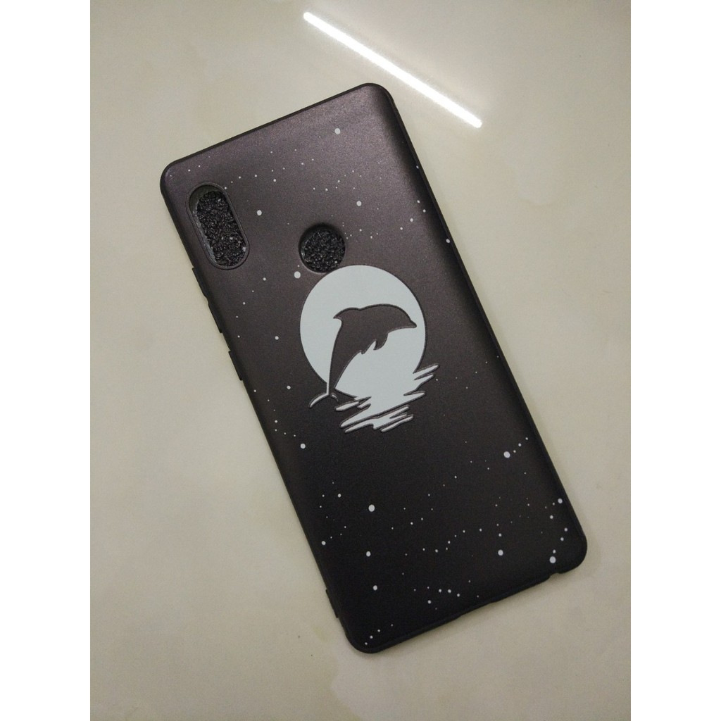 Ôp lưng xiaomi redmi note 5 pro chất liệu cao su in hình đẹp mắt ( đêm phát quang )