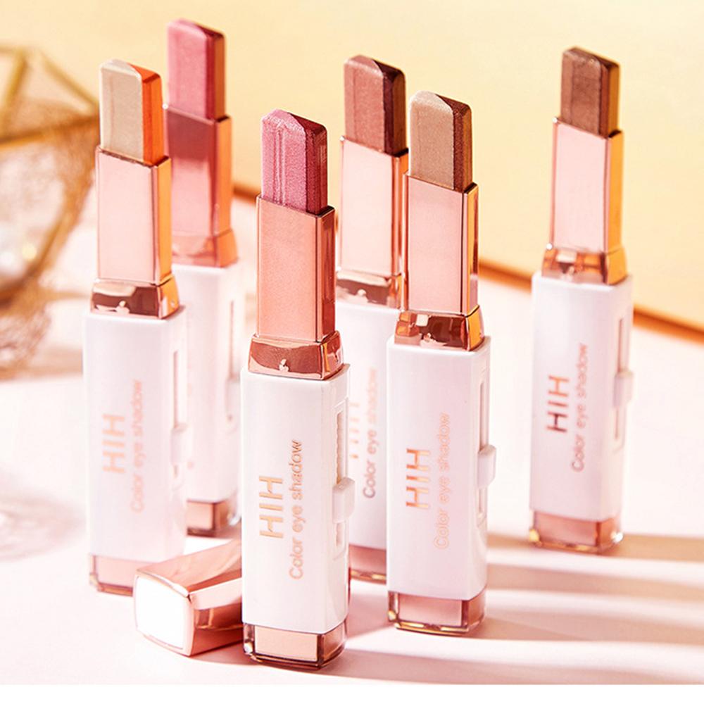 OCEANMAP Phấn Mắt Dạng Thỏi Hai Màu Sắc Long Lanh Chống Nước Tiện Dụng