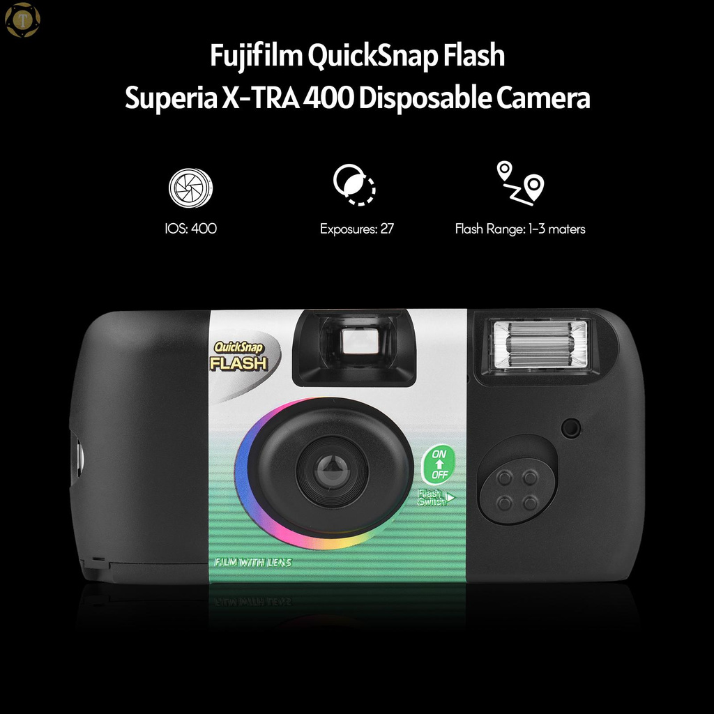 Đèn Flash 12 Tiếng Fujifilm Quicksnap Flash Superia X-Tra 400 Kèm Phụ Kiện (27 Giờ)