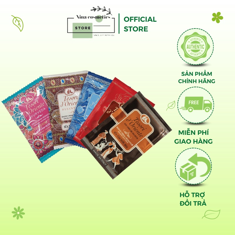 8 Gói SữaTắm Tesori Mùi Ngẫu Nhiên 7ml