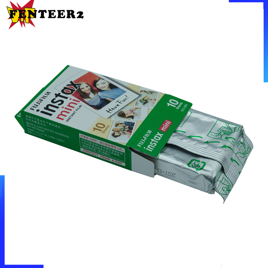 (Fenteer2 3c) Film Trắng Mini Viền Trắng Cho Fuji Instax Mini 7s / 8 / 25 / 90 / 9