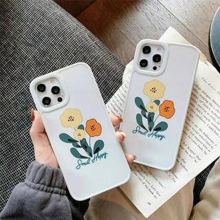 Ốp điện thoại mềm màu trắng hoạ tiết hoa đáng yêu cho Iphone 12 Pro Max 12 Mini iphone 11 pro max Xs Max XR X 7 8 Plus