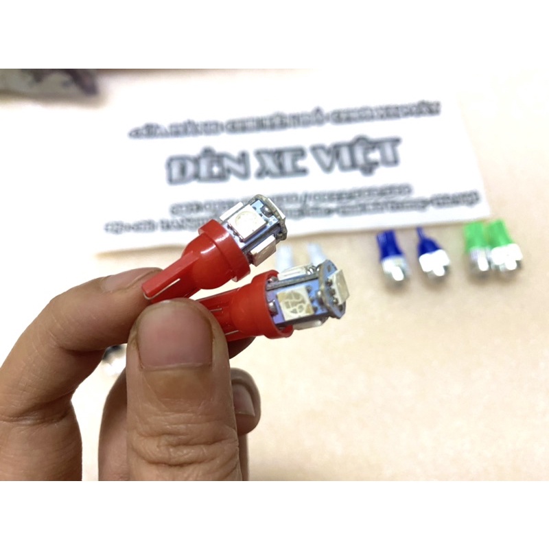 [CÓ VIDEO] 1 ĐÔI GỒM 2 CHIẾC XI NHAN LED CHÂN T10 CỰC SÁNG VỚI 5 MÀU TÙY CHỌN LÀ 7 MÀU, ĐỎ , XANH LÁ, XANH DƯƠNG, TRẮNG