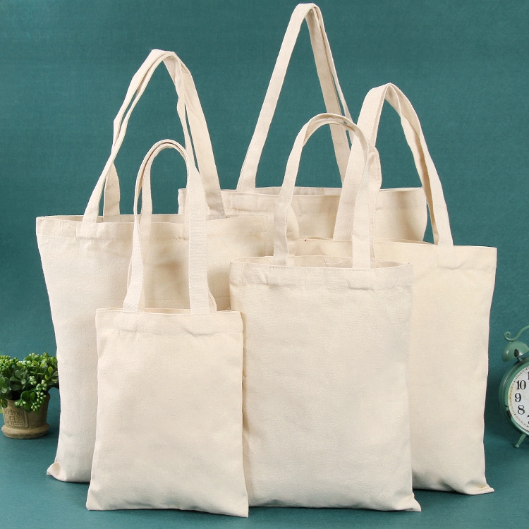 Set Túi Mua Sắm Bằng Vải Canvas Thân Thiện Với Môi Trường