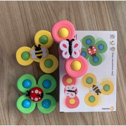 Set 3 đồ chơi con quay spinner vui nhộn cho bé chơi lành mạnh chất liệu nhựa ABS an toàn - Đồ chơi trẻ em