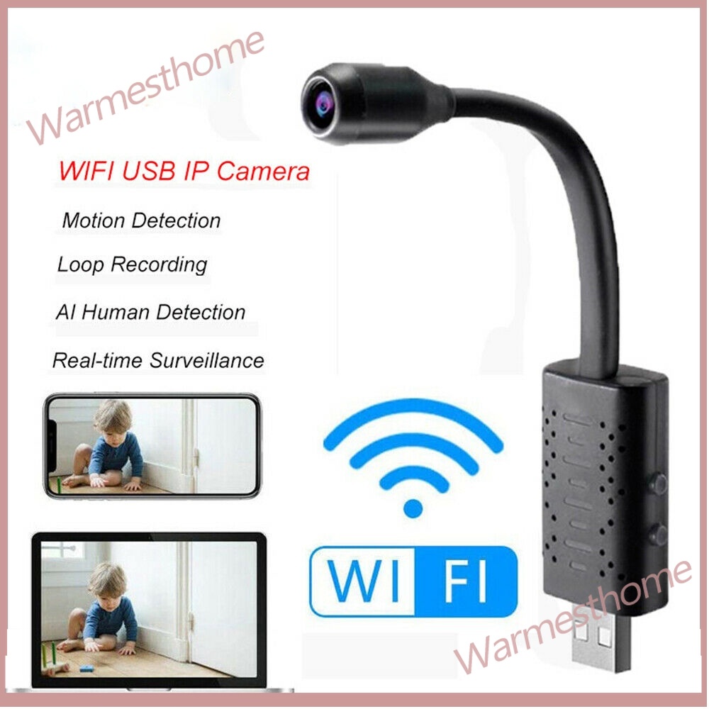 ✈ ✔ Camera Giám Sát Mini 1080P WIFI Điều Khiển Từ Xa Có Cảm Biến Chuyển Động