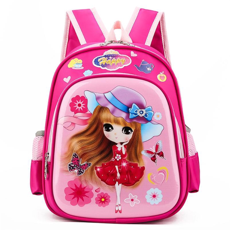 Balo in hình 3D siêu nhân , công chúa cho bé đi nhà trẻ, mầm non BL002