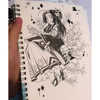 Sổ Dot sketchbook giấy trắng có chấm