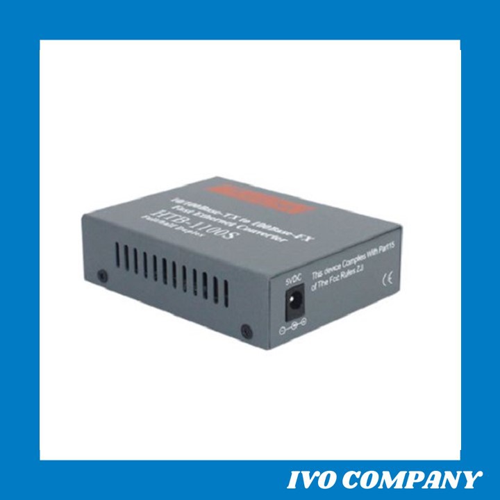 Bộ Chuyển Đổi Quang Điện 2 Sợi Media Converter 2FO 1Q 1LAN 100Mbps Netlink HTB-1100S