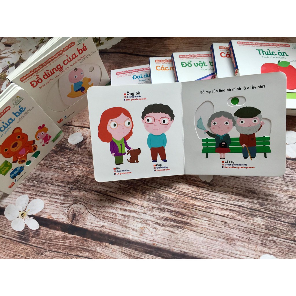 Sách - Gia đình (thuộc Bộ sách chuyển động thông minh đa ngữ Việt - Anh - Pháp) Gigabook | BigBuy360 - bigbuy360.vn