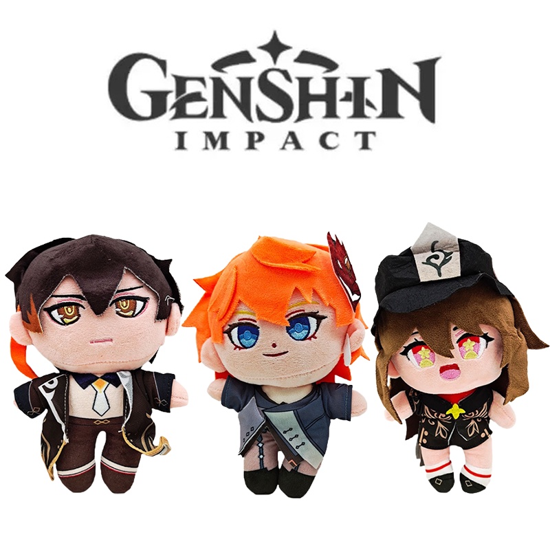 Đồ chơi búp bê nhồi bông hình nhân vật Genshin Impact Scaramouche Anime Gorou Zhongli Hu Tao