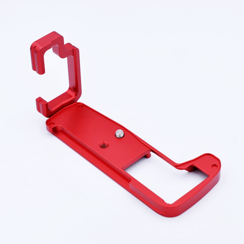 Camera Quick Release L Plate Bracket Holder Hand Grip for Olympus OM-D EM1II E-M1II Camera(Red)