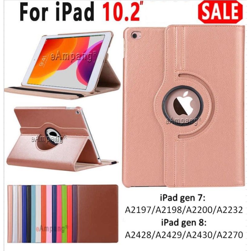 Bao da iPad Gen 7 Gen 8 10.2 inch xoay 360 độ giá rẻ
