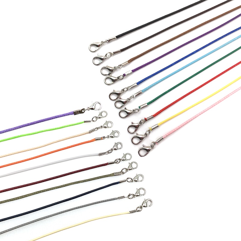 Set 10 dây da 45cm nhiều màu dùng làm đồ trang sức
