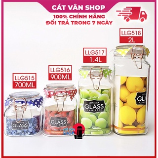 Hũ thủy tinh Sodalime Lock&Lock dung tích 700ml - 2L LLG515 LLG516 LLG517 LLG518