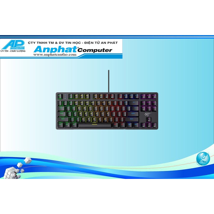 Bàn phím cơ gaming Havit KB869L Blue Switch - Hàng Chính Hãng - Bảo hành 12 tháng