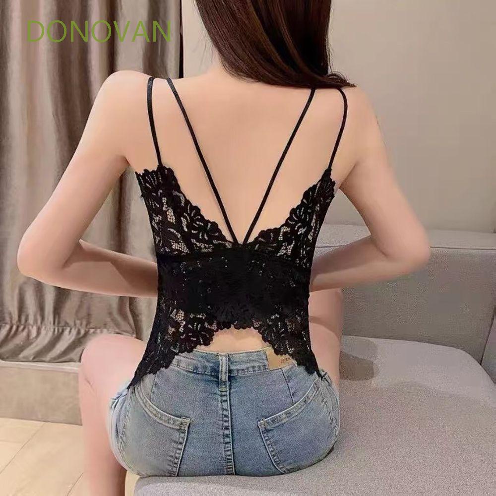 Áo lót cổ chữ V hở lưng có miếng lót ngực hình bướm gợi cảm cho nữ