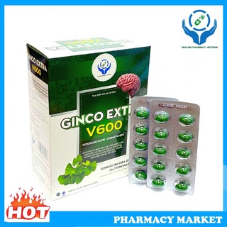 Viên uống bổ não ginco extra v600 hộp 100 viên