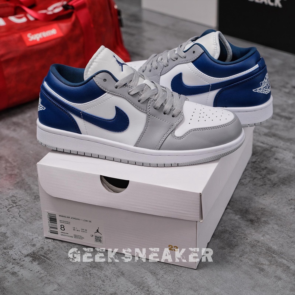 [GeekSneaker] Giày Sneaker Cổ thấp - Jordan 1 Low Stealth French Blue (W)