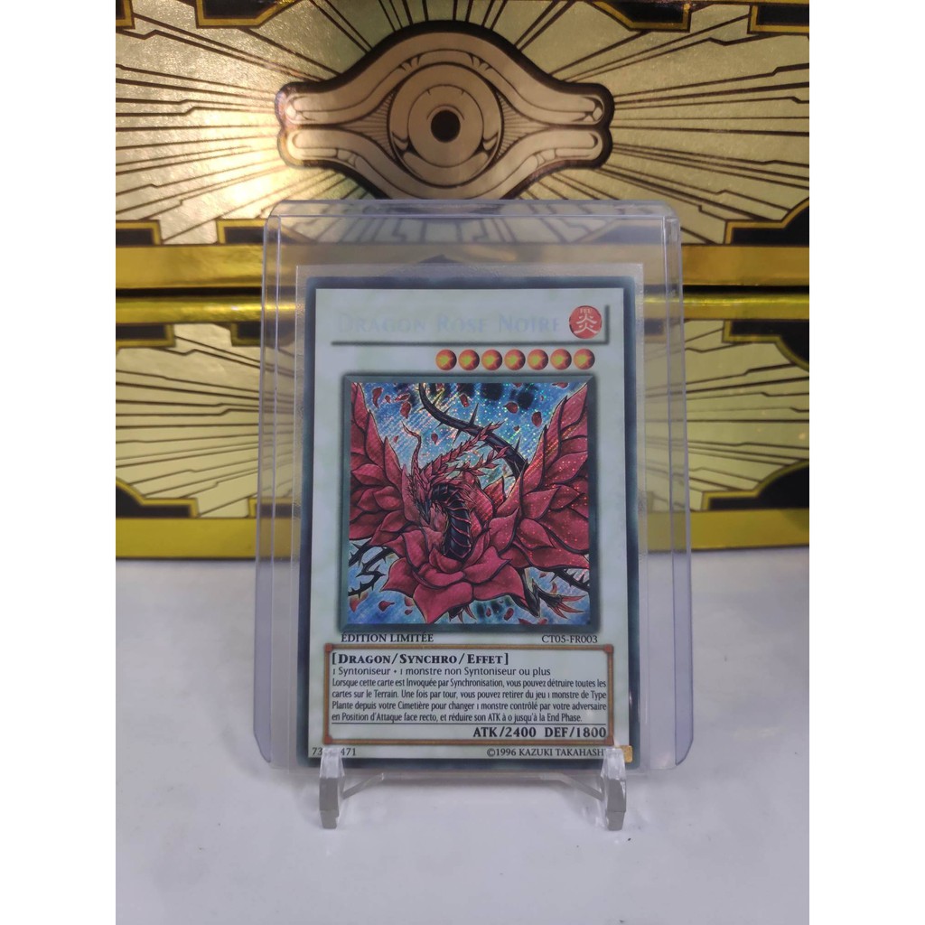 [ Dưa Hấu Yugioh ] Lá bài thẻ bài Black Rose Dragon - Secret Rare - Tặng bọc bài nhựa bảo quản