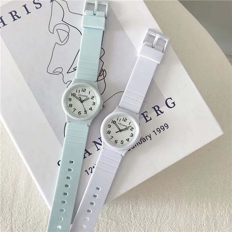 Đồng Hồ Thạch Anh Thời Trang Hàn Quốc Đơn Giản Xinh Xắn Cho Nữ