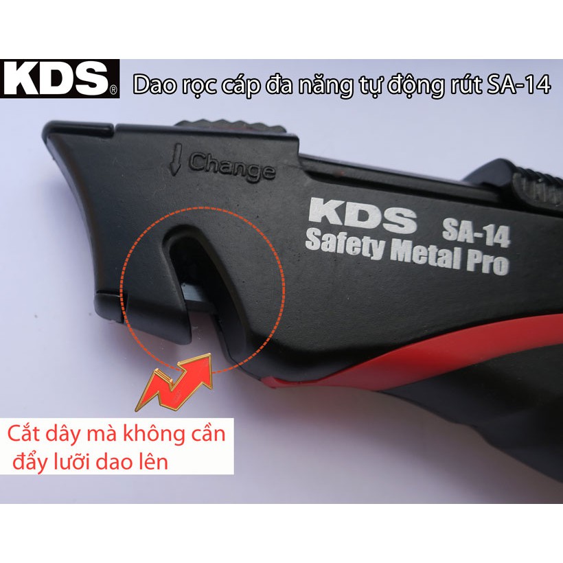 170mm Dao rọc cáp tự động rút NHẬT BẢN KDS SA-14