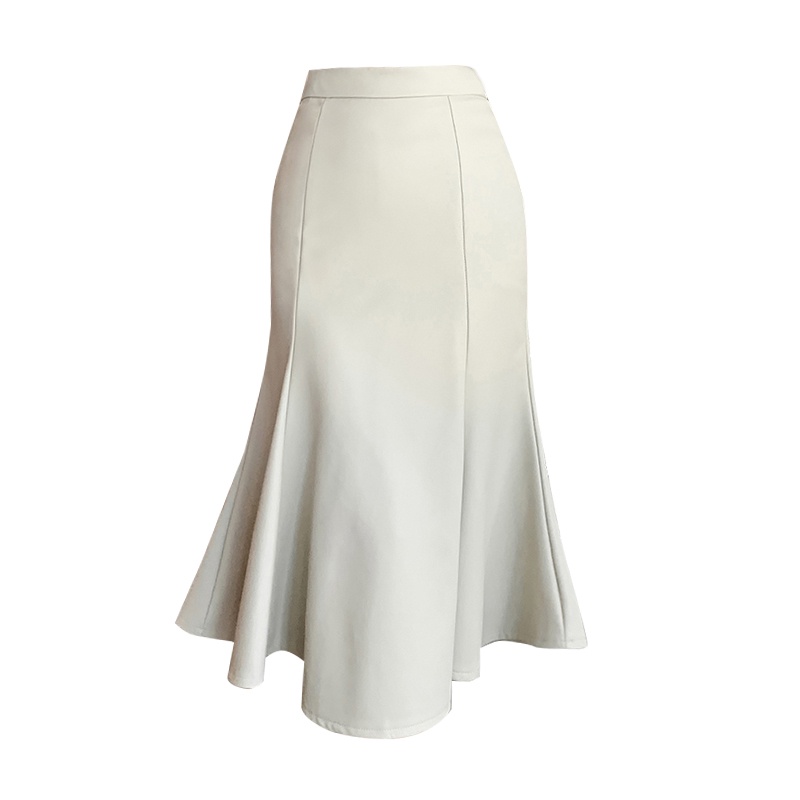 Chân Váy Da PU Dáng Đuôi Cá Phong Cách Hàn Quốc Thời Trang Thu Đông 2023