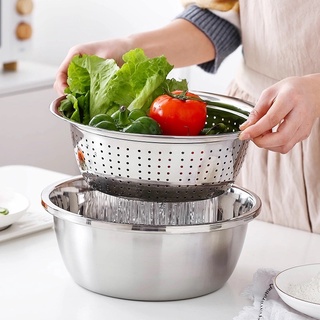Bộ Rổ Nạo Inox 3 Món