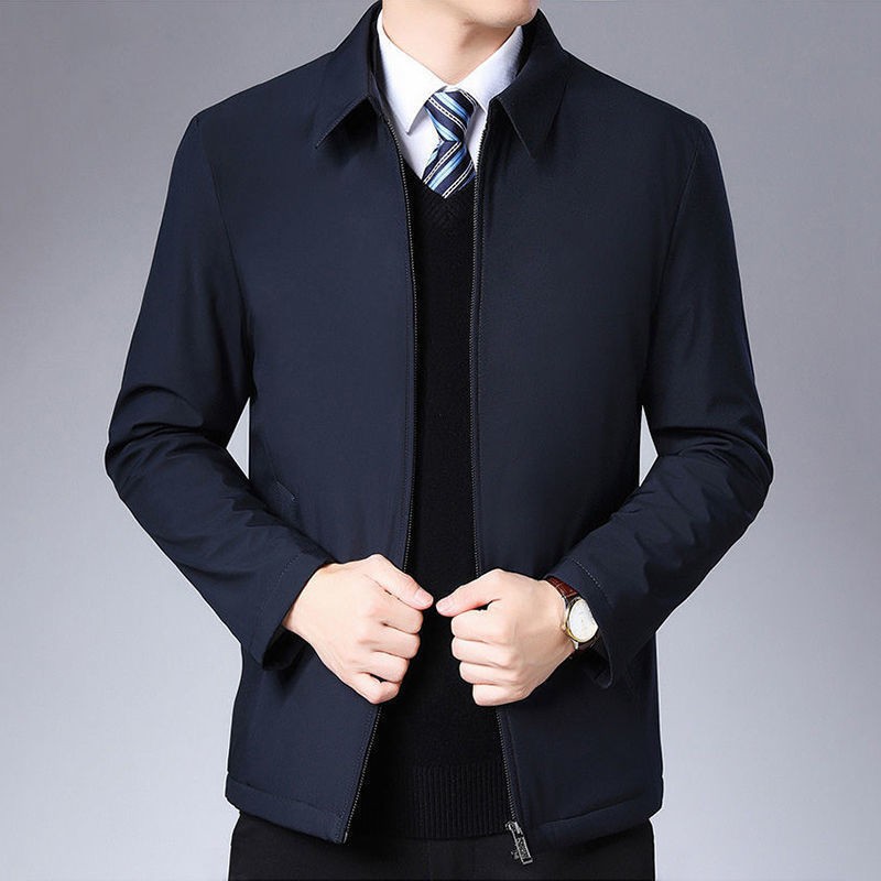 HB♠Middle aged fashion✠☁Áo khoác nam trung niên dày/mỏng Jacket cho bố