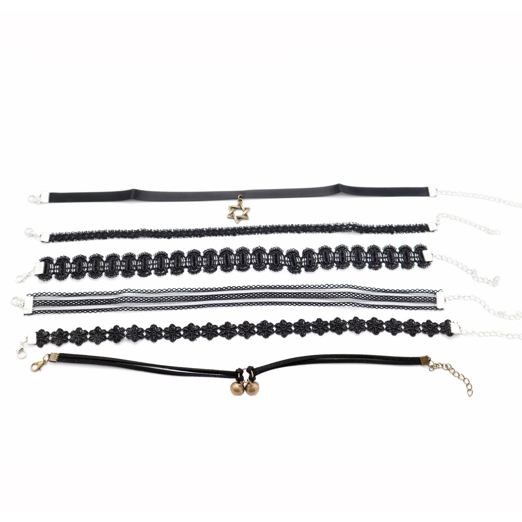 Vòng Cổ Choker Ren Màu Đen Độc Đáo