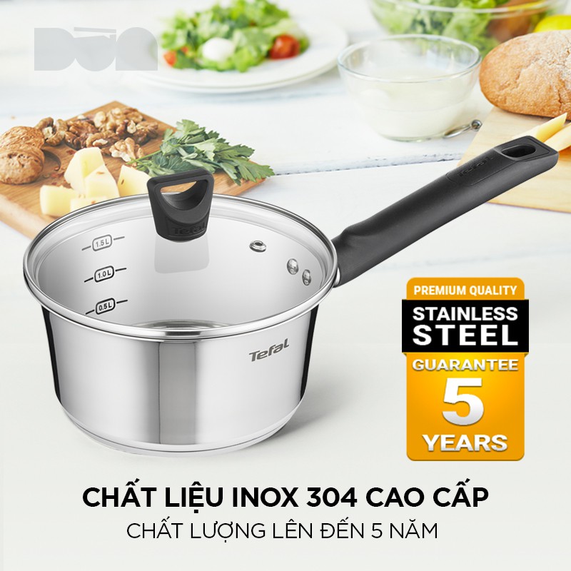 Quánh / Nồi cán dài  Tefal inox Simpleo 18cm B9052395