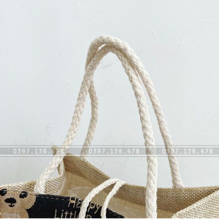 Túi Tote Vải Canvas, In Hình Cực Xinh, Phong Cách Hàn Quốc [NEW]