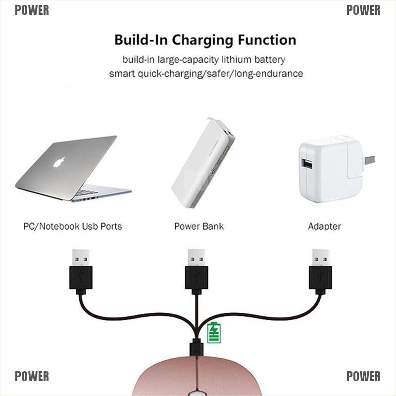 Chuột Quang Không Dây Siêu Mỏng 2.4ghz Sạc Usb Mới