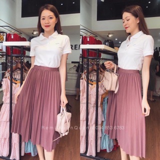 Chân váy xếp ly qc