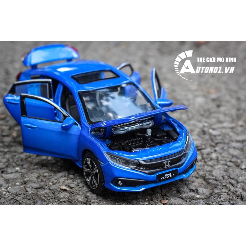 MÔ HÌNH XE HONDA CIVIC BLUE 1:32 JACKIEKIM 5754