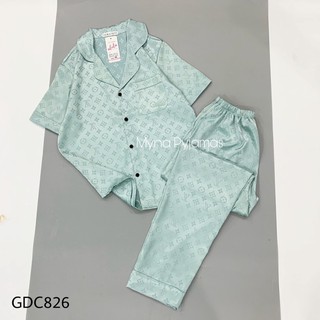 Bộ pijama lụa gấm tay coocjcao cấp, có size