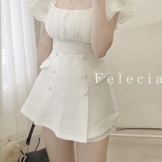 chân váy tacta cúc bọc