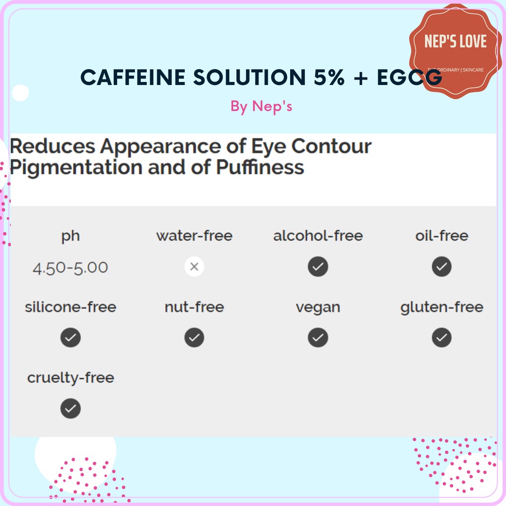 Serum dưỡng mắt, giảm quầng thâm Caffeine Solution 5% + EGCG_THE ORDINARY (BILL CANADA) 30ML | BigBuy360 - bigbuy360.vn